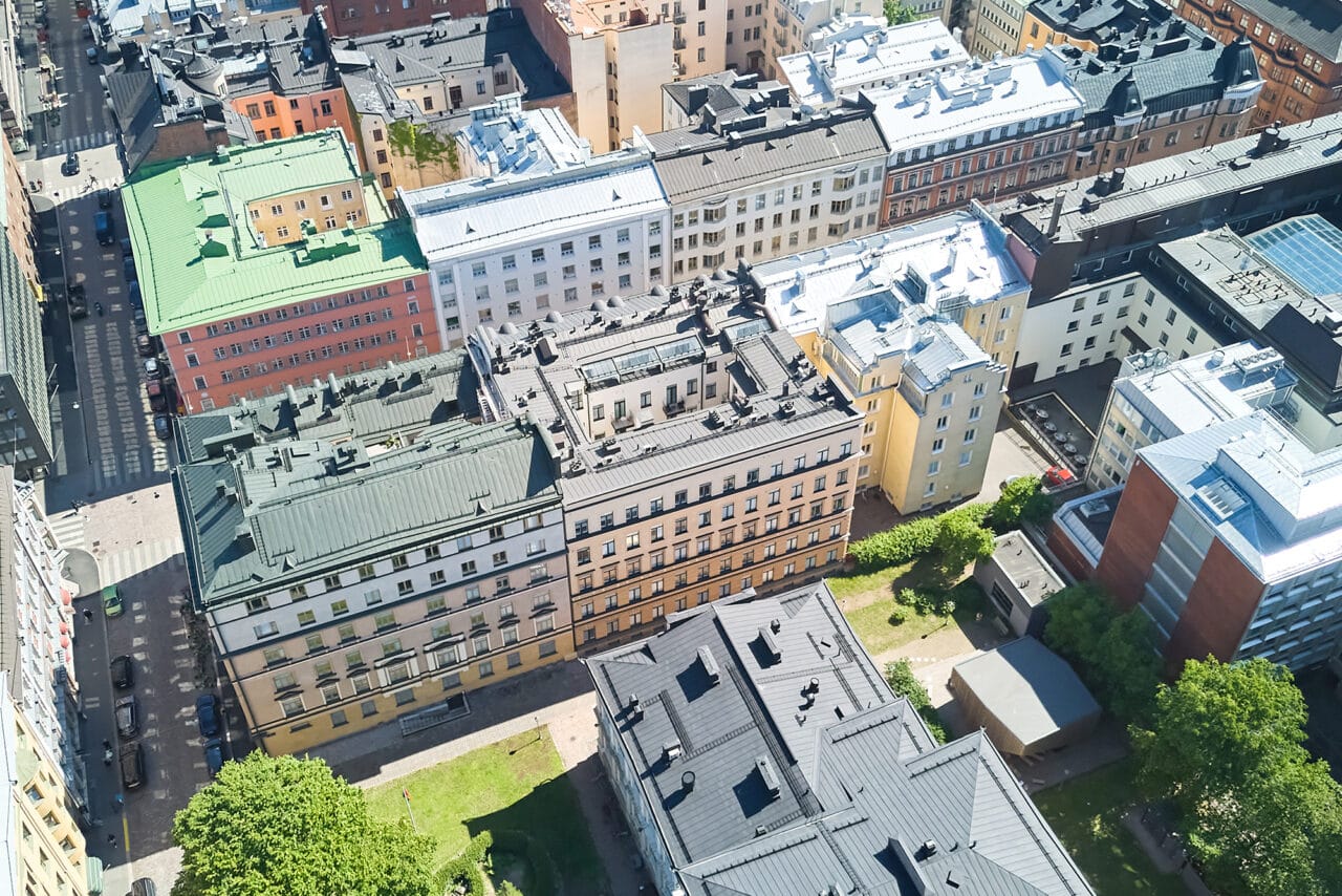 Ilmakuva Helsingin keskustasta