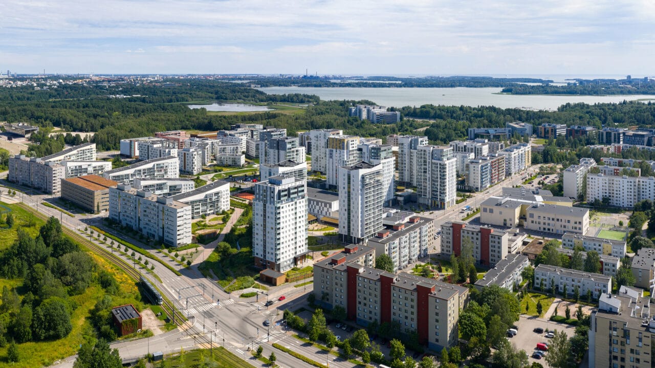 Ilmakuva Vermonniitystä Espoosta.